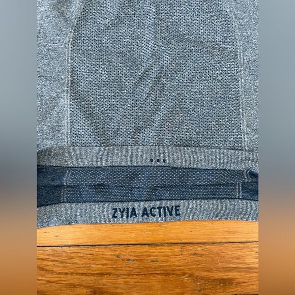 Zyia Active Copper Charged Blue Gray Racerback Activewear Tank Top - Picture 9 of 9